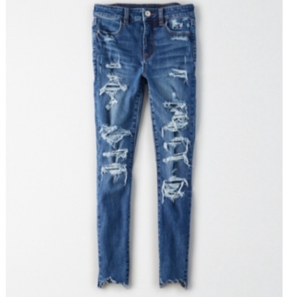American Eagle Crop Ripped Jeans - Picture 3 of 3